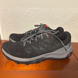 Salomon Black and Gray Athletic Shoes
